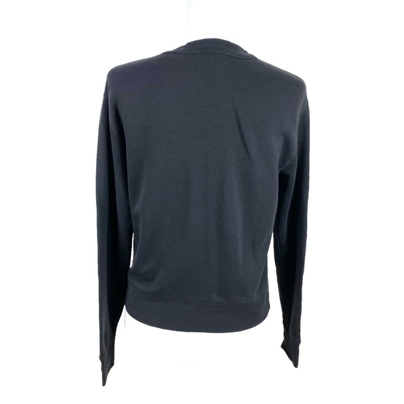 Vince Black Sweatshirt Raglan Pullover Women’s Size S Crop Relaxed Comfy Fit - Picture 11 of 16